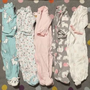 Bundle of 6 Jammies Footies 9 month